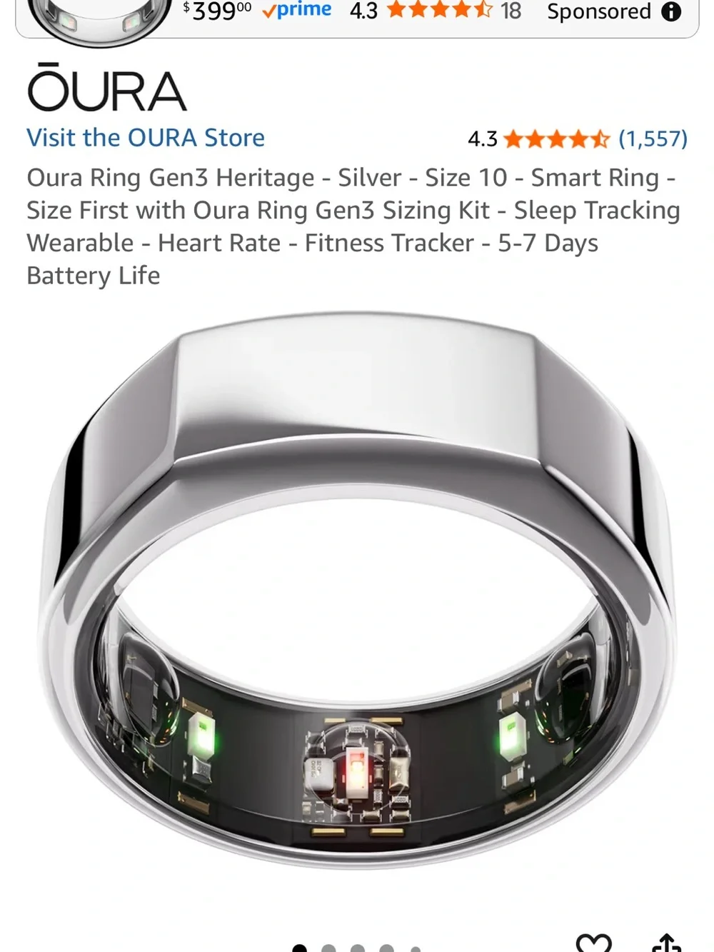 Oura Ring Gen3 Heritage